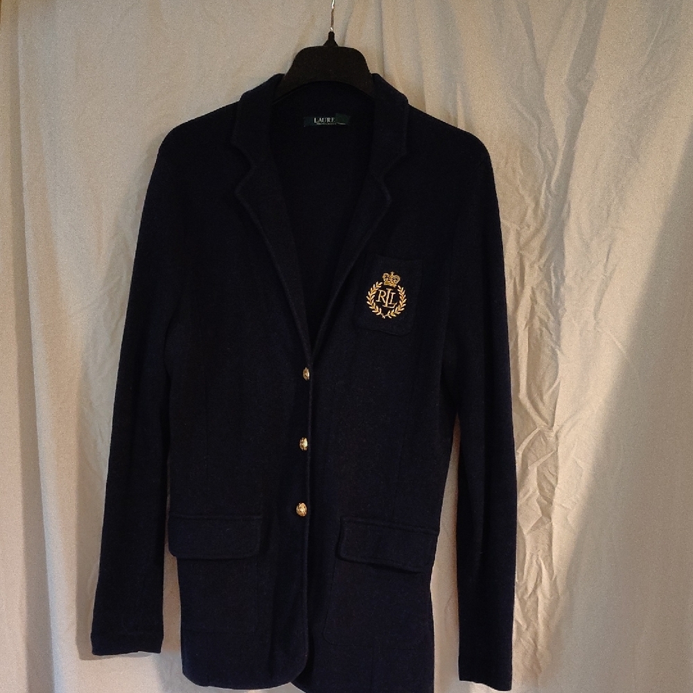 Ralph Lauren Dark Blue Jacket with Gold Accents